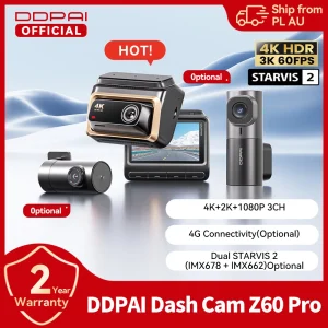 DDPAI Z60 Pro 4K Dash Cam Front & Rear