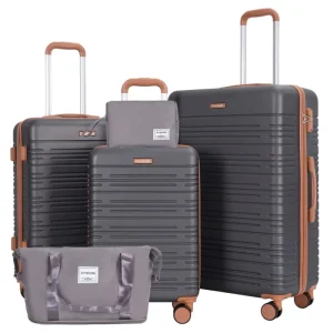 5-Piece Spinner Luggage Set with TSA Lock